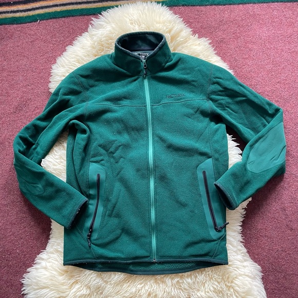 Other - Arc’teryx fleece full zip emerald green Polartec fleece jacket